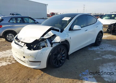 2022 Tesla Model Y Performance Dual Motor All-Wheel Drive из США, поврежденный, VIN 7SAYGDEF2NF520604